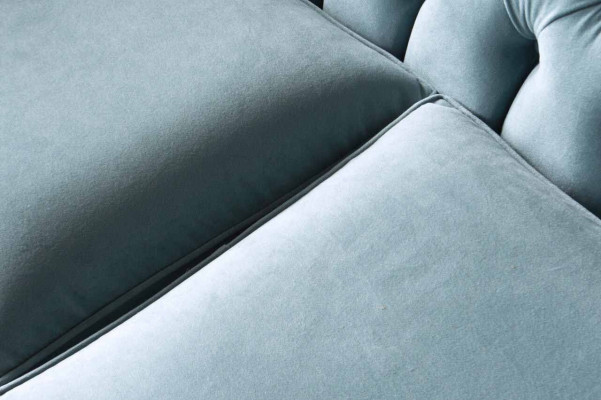 Chesterfield 3-zits gestoffeerde bank bankstel textiel moderne stijl stof nieuw
