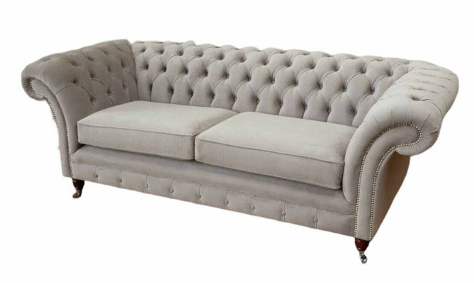 Chesterfield 3-zits Relax Lounge Bank Stof Beklede Bank Stof Bankstellen