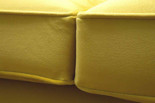 Textiel 3-zits Blauwe Stoffen Designbank Bekleding 230cm Bank Chesterfield