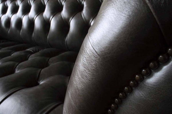 Dries-zits Chesterfield bank 3-zits banken bruin leer woonkamer luxe