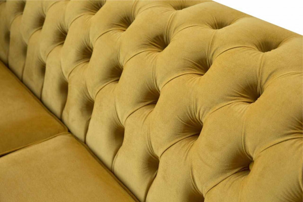 Chesterfield bank 3-zits designbank driezits luxe meubelstijl textiel