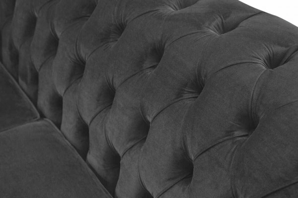 Sofa 3 zits Luxe textiel Chesterfield bank Bankstellen Bekleding Design Meubels