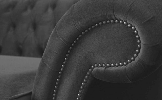 Sofa 3 zits Luxe textiel Chesterfield bank Bankstellen Bekleding Design Meubels