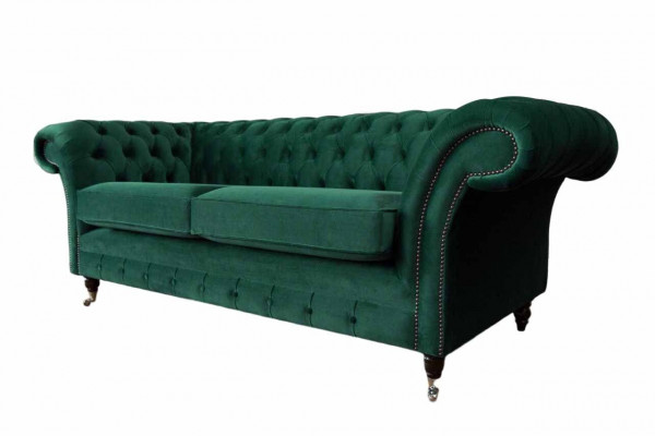Chesterfield bank bank bekleding 3-zits bank banken zitten banken groen nieuw