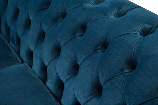 Design Bankstel 3-Zits Bank Bekleding Luxe Textiel Sofa's Chesterfield Nieuw