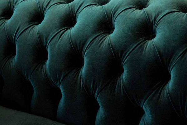 Chesterfield bekleding 3-zits stoffen bank bank bank driezitter bank fluweel