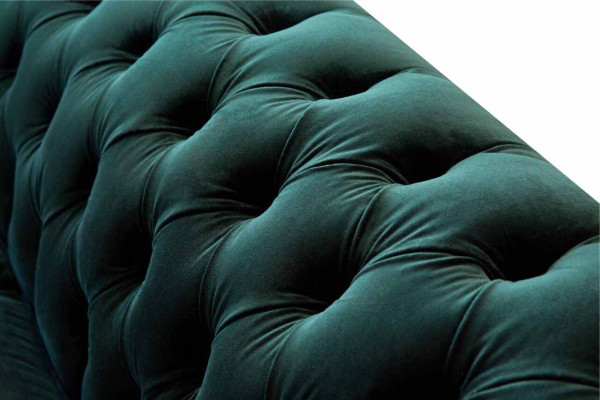 Chesterfield bekleding 3-zits stoffen bank bank bank driezitter bank fluweel