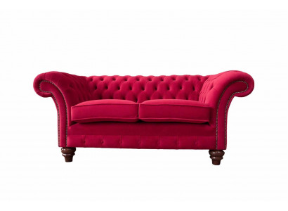 Ontwerp Modern Textiel Sofa 2-Zitsbank Gestoffeerde Luxe Bankstellen Chesterfield