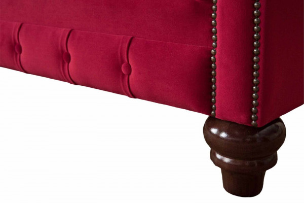 Ontwerp Modern Textiel Sofa 2-Zitsbank Gestoffeerde Luxe Bankstellen Chesterfield