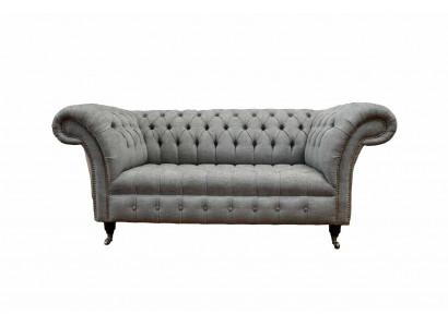Chesterfield tweezitsbank gestoffeerd bankstel textielbank textiel luxe  Chesterfield tweezitsbank gestoffeerd bankstel textielbank textiel luxe