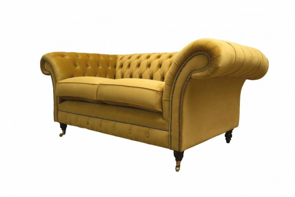 Sofa 2-zits bank stoffen bank textiel stof Chesterfield banken Nieuw