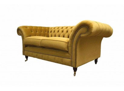 Sofa 2-zits bank stoffen bank textiel stof Chesterfield banken Nieuw