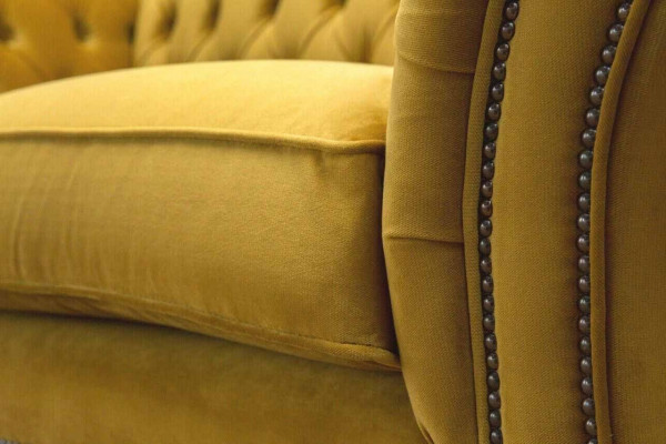 Sofa 2-zits bank stoffen bank textiel stof Chesterfield banken Nieuw