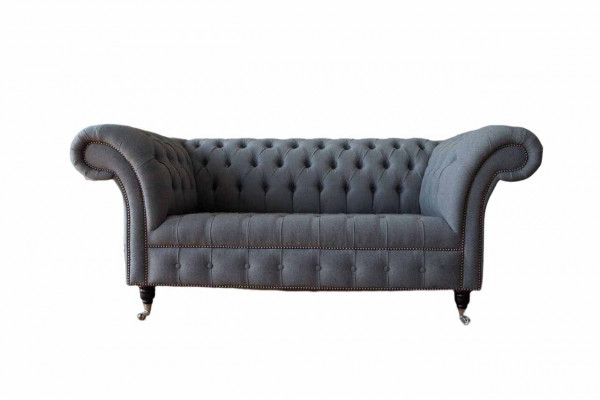 Engels Chesterfield kantoor zitmeubel inrichting bank bank 2 zit textiel