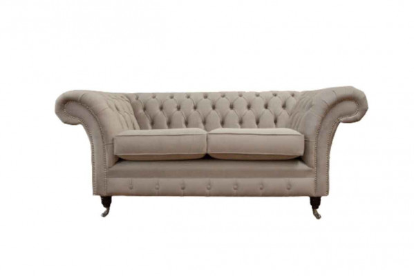 Chesterfield textiel gestoffeerde bankstel luxe bank stoffen bankstellen 2-zits