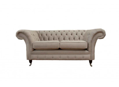 Chesterfield textiel gestoffeerde bankstel luxe bank stoffen bankstellen 2-zits