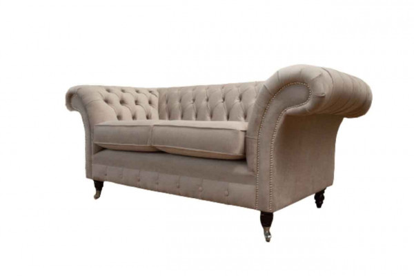 Chesterfield textiel gestoffeerde bankstel luxe bank stoffen bankstellen 2-zits