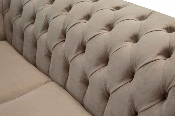 Chesterfield textiel gestoffeerde bankstel luxe bank stoffen bankstellen 2-zits