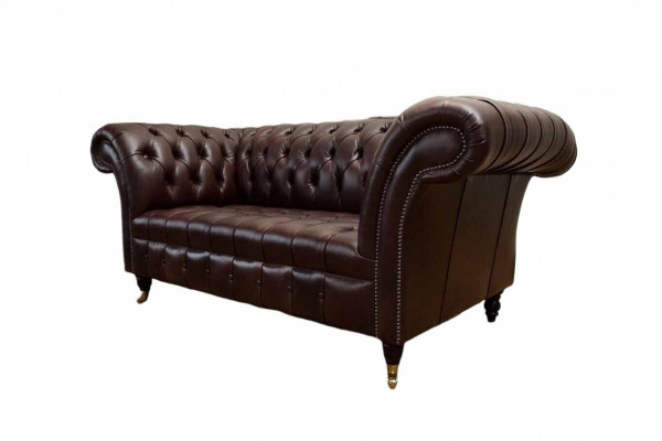 Sofa Bank Chesterfield Bekleedbanken 2-zits Lederen Stoffen Lounge Nieuw