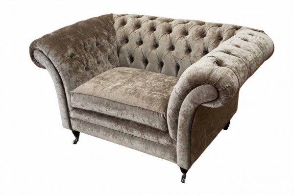 Ontwerp Chesterfield fauteuil 1 zitsbank gestoffeerde luxe textielbanken