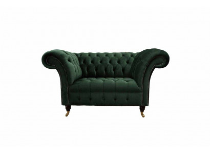 Fauteuil ontwerp Groen Textiel Woonkamer Bekleding Luxe Stoelstoel Eénzits