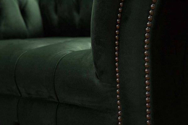 Fauteuil ontwerp Groen Textiel Woonkamer Bekleding Luxe Stoelstoel Eénzits