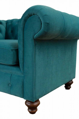 Fauteuil 1 zits Chesterfield gestoffeerde bankstellen Design Luxe Bank Bank Nieuw
