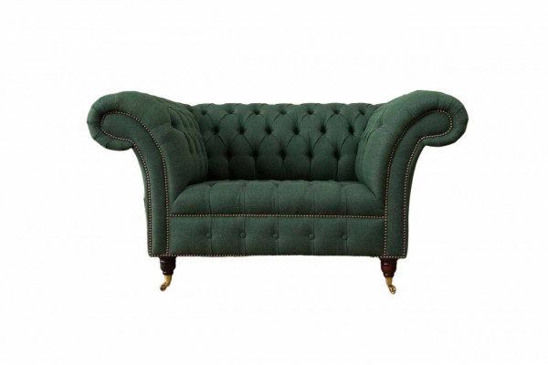 Groene fauteuil bank bank bekleding luxe klassieke textielen banken nieuw