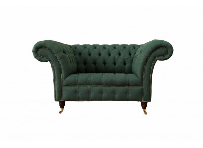 Groene fauteuil bank bank bekleding luxe klassieke textielen banken nieuw