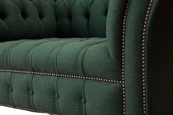 Groene fauteuil bank bank bekleding luxe klassieke textielen banken nieuw