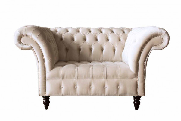 Couch bekleding bank textiel Chesterfield banken 1,5-zits 1-zits roze