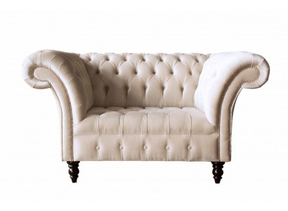 Couch bekleding bank textiel Chesterfield banken 1,5-zits 1-zits roze