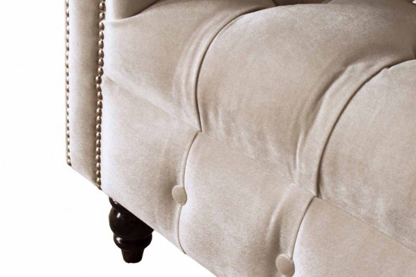Couch bekleding bank textiel Chesterfield banken 1,5-zits 1-zits roze
