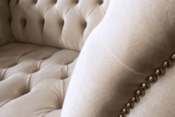 Couch bekleding bank textiel Chesterfield banken 1,5-zits 1-zits roze