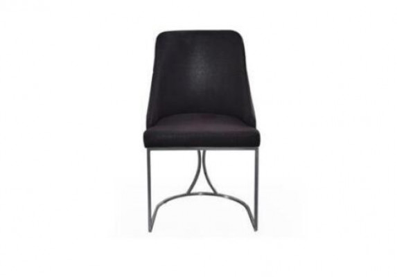 Luxe eetkamer Zwart Grijs Eettafel 6x Stoelen Dressoir Eetkamerset 9-delig.