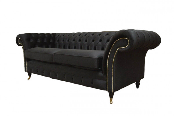 Chesterfield Bank 3-zits Bank Bekleden Luxe Textiel Bankstellen Banken