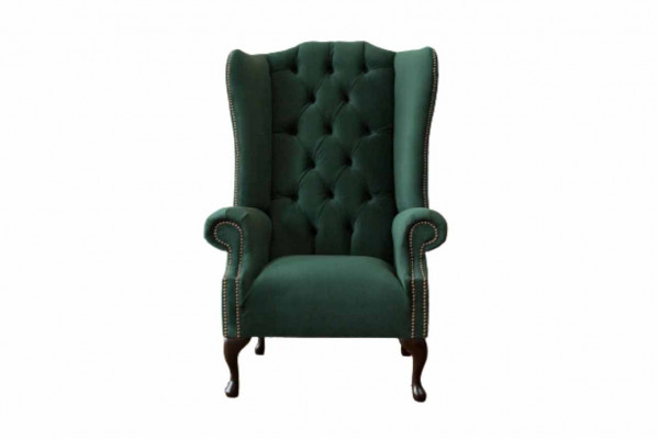Chesterfield ontwerp fauteuil bekleding luxe textiel bank fauteuil