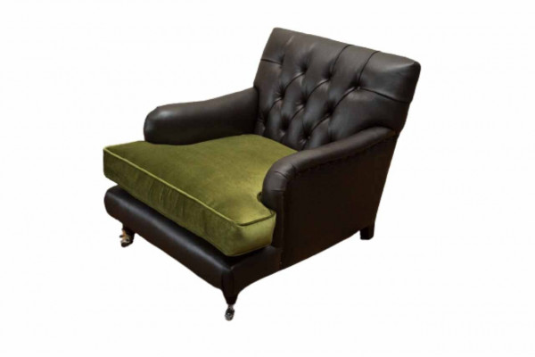 Chesterfield fauteuil ontwerp gestoffeerde bank bank Chesterfield leer