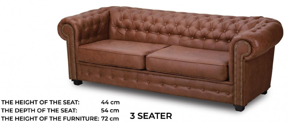Sofa Chesterfield 3+2+1 Woonkamerset Meubels Bankstel Stof Textiel