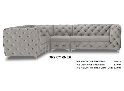 Luxe Chesterfield hoekbank bank gestoffeerd meubilair hoekbank bankstellen.
