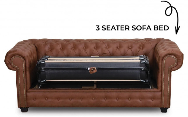 Slaapbank Chesterfield bank met slaapfunctie bank bekleding meubels banken