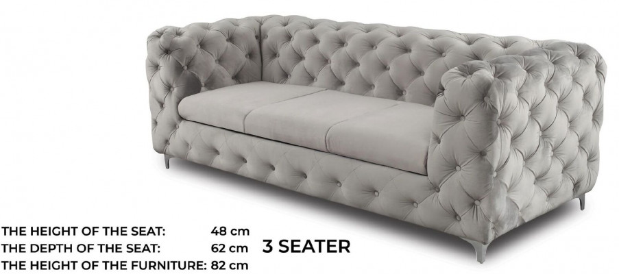 Driesstuks Chesterfield bankstel gestoffeerd meubilair woonkamer inrichting