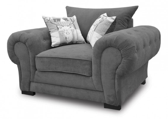 Stilvol ontwerp Moderne kleur Grijs Woonkamer 1-zits Fauteuil Stof Polyester Nieuw