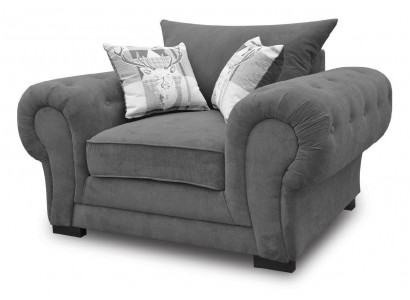Stilvol ontwerp Moderne kleur Grijs Woonkamer 1-zits Fauteuil Stof Polyester Nieuw