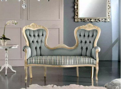 Klassieke Chesterfield bank gestoffeerde meubels woonkamer stoffen bank.