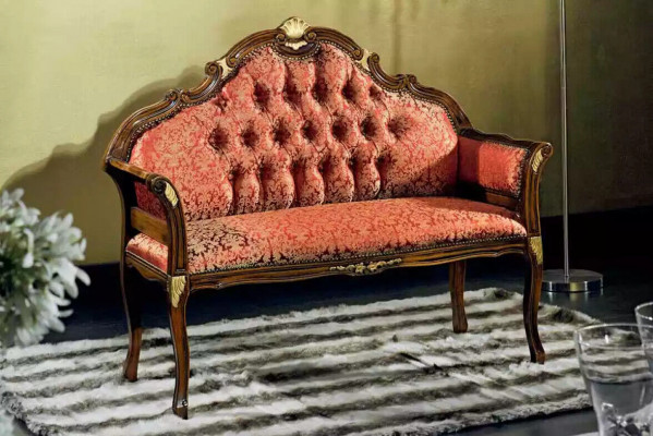 Klassieke Chesterfield zitbank Stoffen meubels Woonkamer meubels Zitmeubels