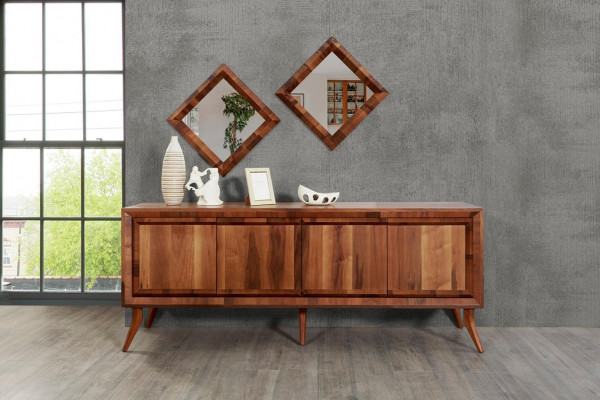 Eetkamerset Eettafel 4 stoelen dressoir tafels hout design groep garnituur 6-delig