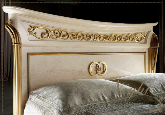 Slaapkamer set Barok Rococo bed nachtkastje commode spiegel krukje nieuw