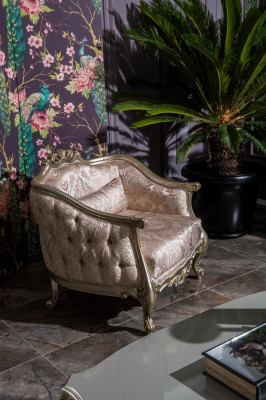 Luxe eenzitter fauteuil bank gestoffeerde meubels ontspanningsclub designbank nieuw