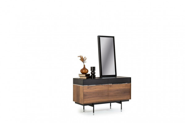 Spiegel Luxe Staande Wandspiegel Zwarte Frame Stijl 100x46